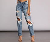 Tobi Mom-Jeans mit superhoher Taille